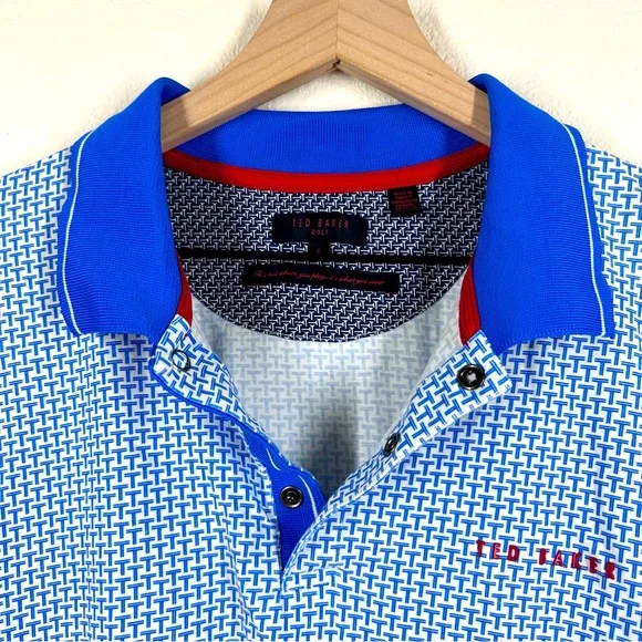 Ted Baker London Printed Golf Polo Size 6 EUC - Picture 2 of 8